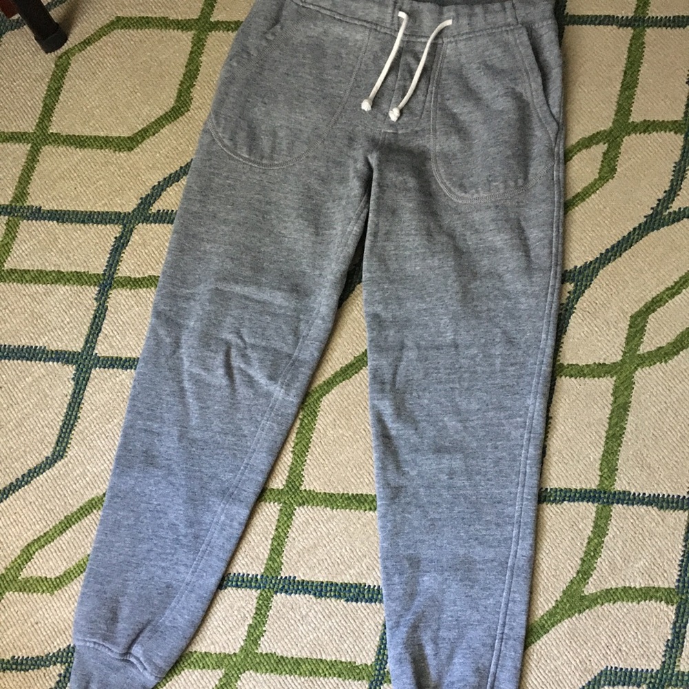 J Crew Soft Gray Jersey slim sweat pant joggers XS